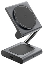 Беспроводное зарядное устройство VLP Zen Charger с MagSafe Qi2.2 25W, серый (1092015)