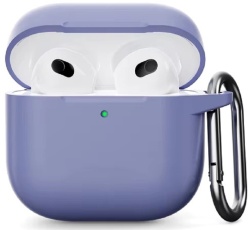 Силиконовый защитный чехол для AirPods 4, лавандовый (Lavender)