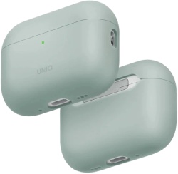 Чехол Uniq Lino Liquid silicone для AirPods Pro 3, зеленый (AIRPODSPRO3-LINOICEGRN)