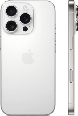Смартфон Apple iPhone 16 Pro Max Dual Sim 1TB, White Titanium (белый)