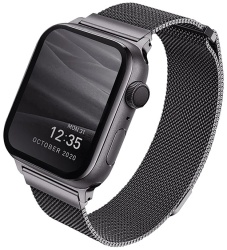 Ремешок Uniq Dante Strap Mesh Steel для Apple Watch 42/44/45 мм, graphite (44MM-DANGRP)