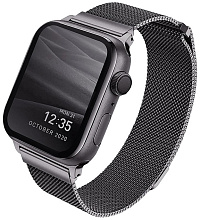 Ремешок Uniq Dante Strap Steel для Apple Watch 49/46/45/44 мм, Steel Graphite (44MM-DANGRP)