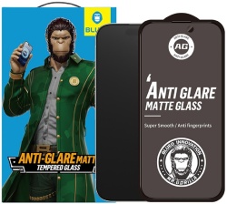 Стекло BlueO Anti-glare Matte Anti-Static для iPhone 16 Pro Max, черная рамка (NPB9-16pro-6.9)