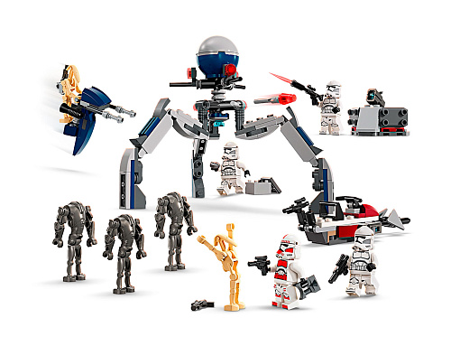 Конструктор LEGO Star Wars 75372 Боевой набор солдат-клонов и боевых дроидов