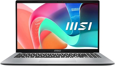 Ноутбук MSI Modern 15 F13MG-087XRU 15.6" (Intel Core i5 1335U 1.3ГГц, 10-ядерный, 16ГБ DDR4, 1ТБ SSD, Intel Iris Xe graphics, FreeDOS), серебристый (9s7-15s122-087)