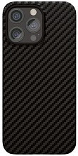 Чехол защитный "vlp" Kevlar Case с MagSafe для iPhone 15 Pro, черный