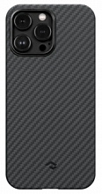 Чехол Pitaka MagEZ Case 3 для iPhone 14 Pro (6.1"), черно-серый, кевлар (арамид) 1500D KI1401P