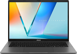 Asus VivoBook S14 S3407CA-LY097 14" (Intel Core Ultra 5 225H, Intel UHD Graphics) 16ГБ, 512ГБ SSD, noOS, серый (90NB16J2-M00760)