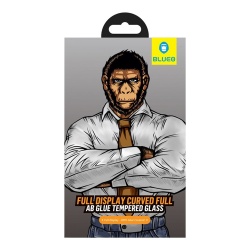 Защитное стекло BlueO USA Corning Gorilla Full Glue Anti-Static для iPhone 16e/13/13 Pro/14, Black PBK1-6.1(21)