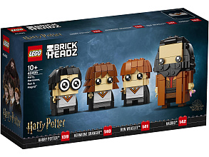 Конструктор LEGO BrickHeadz 40495 Гарри, Гермиона, Рон и Хагрид
