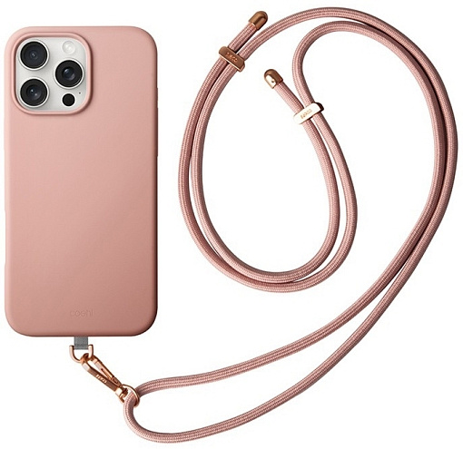 Защитный чехол Uniq Coehl Creme Liquid Silicone MagSafe для iPhone 16 Pro Max с ремешком