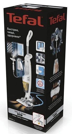 Вертикальный пылесос Tefal Clean & Steam Multi VP8561RH