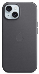 Чехол iPhone 15 FineWoven Case с MagSafe, Black (MT393)