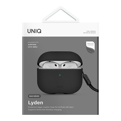Чехол Uniq Lyden Leatherette with handstrap для Airpods 4