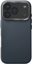 Чехол Uniq Lyden Premium Leatherette с MagSafe для iPhone 17 Pro, синий (IP6.3P(2025)-LYDMABLU)