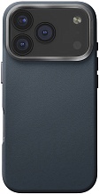 Чехол Uniq Lyden Premium Leatherette с MagSafe для iPhone 17 Pro, синий (IP6.3P(2025)-LYDMABLU)