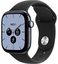 Apple Watch Series 12 42mm Night Blue Ceramic Case with Sport Band Black