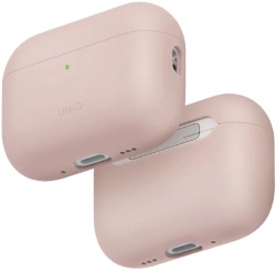 Чехол Uniq Lino Liquid silicone для AirPods Pro 3, розовый (AIRPODSPRO3-LINOBLPINK)
