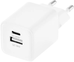 Сетевое зарядное устройство uBear Bridge USB-C 30 Вт GaN Super Fast Charging, белый