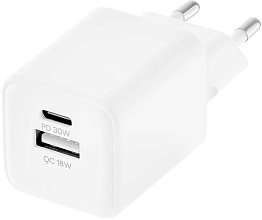 uBear Bridge USB-C 30 Вт GaN Super Fast Charging, белый