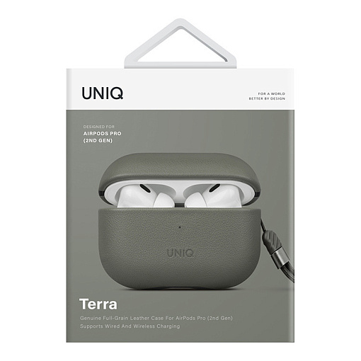 Чехол Uniq Terra Leather для AirPods Pro 2