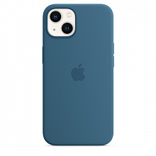 Силиконовый чехол MagSafe для iPhone 13, цвет «полярная лазурь»