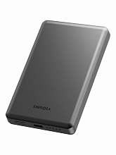 Внешний аккумулятор EnergEA Alupac Air 10000mAh MagSafe 15W, черный (Gunmetal) AP-AIR10K-GUN