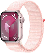 Apple Watch Series 9 45mm Pink Aluminum Case with Sport Loop, Pink