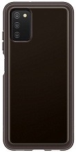 Чехол Samsung Soft Clear Cover Galaxy A03s, черный