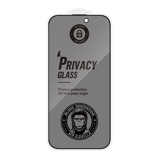 Защитное стекло BlueO Anti-peep для iPhone 16/15 антишпион