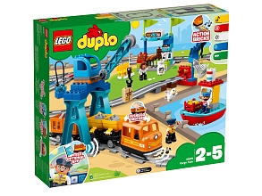 Электромеханический конструктор LEGO DUPLO 10875 Грузовой поезд