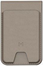 Картхолдер Magssory Geotag Magnetic flip wallet, латте
