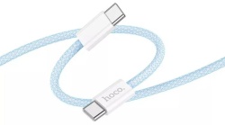 Кабель Hoco X105 Hero 60W Charging Data Cable Type-c to Type-c 1м, голубой