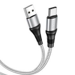 Кабель Hoco X50 Excellent Usb-C to USB 1m 3А (ткань), серый