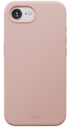 Чехол Uniq Lino с Magsafe для iPhone 16e, розовый (IP16E(2025)HYB-LINOMPNK)
