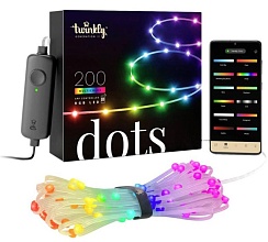 Twinkly Dots, версия RGB (10 м, 200 светодиодов), прозрачный