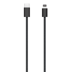Плетеный кабель Apple Lightning to USB-C, 1 м, черный