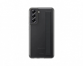 Панель-накладка Samsung Slim Strap Cover для Samsung Galaxy S21 FE (EF-XG990CBEGRU), темно-серый