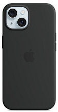 Чехол Apple iPhone 15 Plus Silicone Case с MagSafe, Black (MT103)