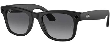 Ray Ban Wayfarer RW4008 155-53 Matte Black/Polar Gradient Graphite (8056597988421)