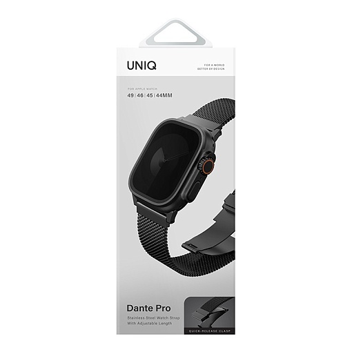 Ремешок Uniq Dante PRO Strap Mesh Steel для Apple Watch 49/46/45/44 mm
