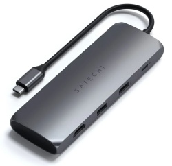 Адаптер Satechi USB-C Hybrid Multiport Adapter, Space Gray (ST-UCHSEM)