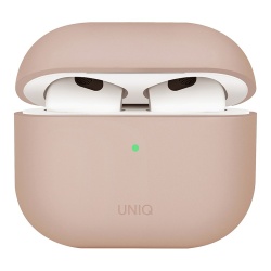 Чехол Uniq Lino Liquid silicone для AirPods 4, розовый (AIRPODS(2024)-LINOPNK)