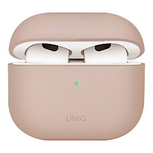 Чехол Uniq Lino Liquid silicone для AirPods 4, розовый (AIRPODS(2024)-LINOPNK)