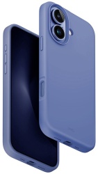 Чехол Uniq Lino Hue с MagSafe для iPhone 16, синий IP6.1(2024) - LINOHMPBLU