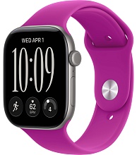 Apple Watch Series 12 46mm Space Gray Aluminum Case with Sport Band Magenta