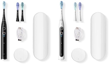 Электрическая умная зубная щетка Oclean X Pro 20 S Duo Set Wi-Fi Smart, черный/белый