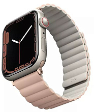 Ремешок Uniq Revix Reversible Magnetic для Apple Watch 40/41/42 mm, розовый/бежевый