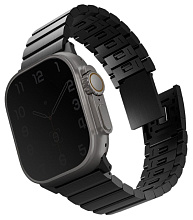 Ремешок Uniq Strova Link Steel для Apple Watch 42/44/45/49мм, черный