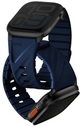 Ремешок Uniq FLUO Silicone Rubber для Apple Watch 49-40 мм, Marine Blue